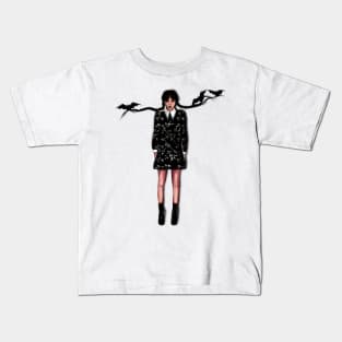 Wednesday Friday Addams Kids T-Shirt